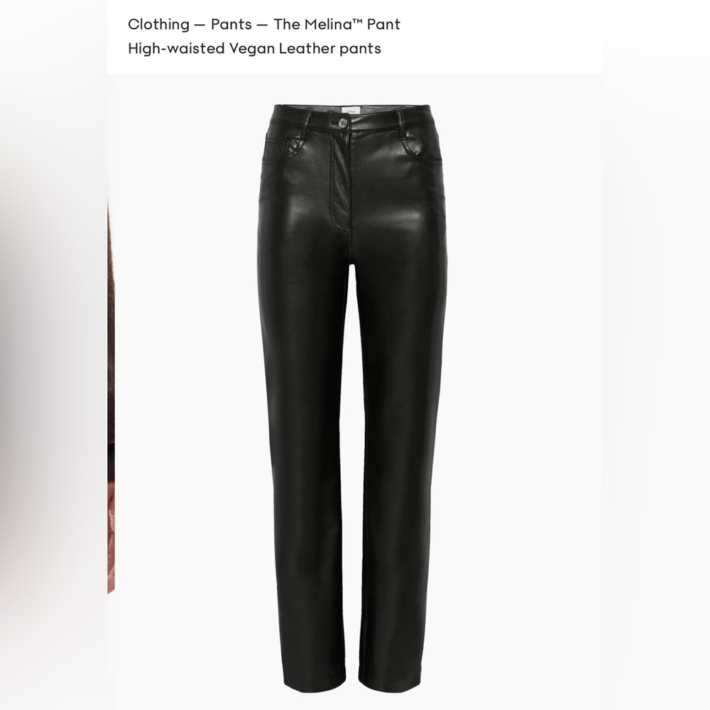ARITZIA Melina vegan leather pants